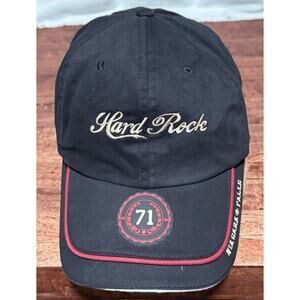 Hard Rock Café Niagra Falls Hat Cap Fitted Flex Fit Black 1971 Canada Adult Mens